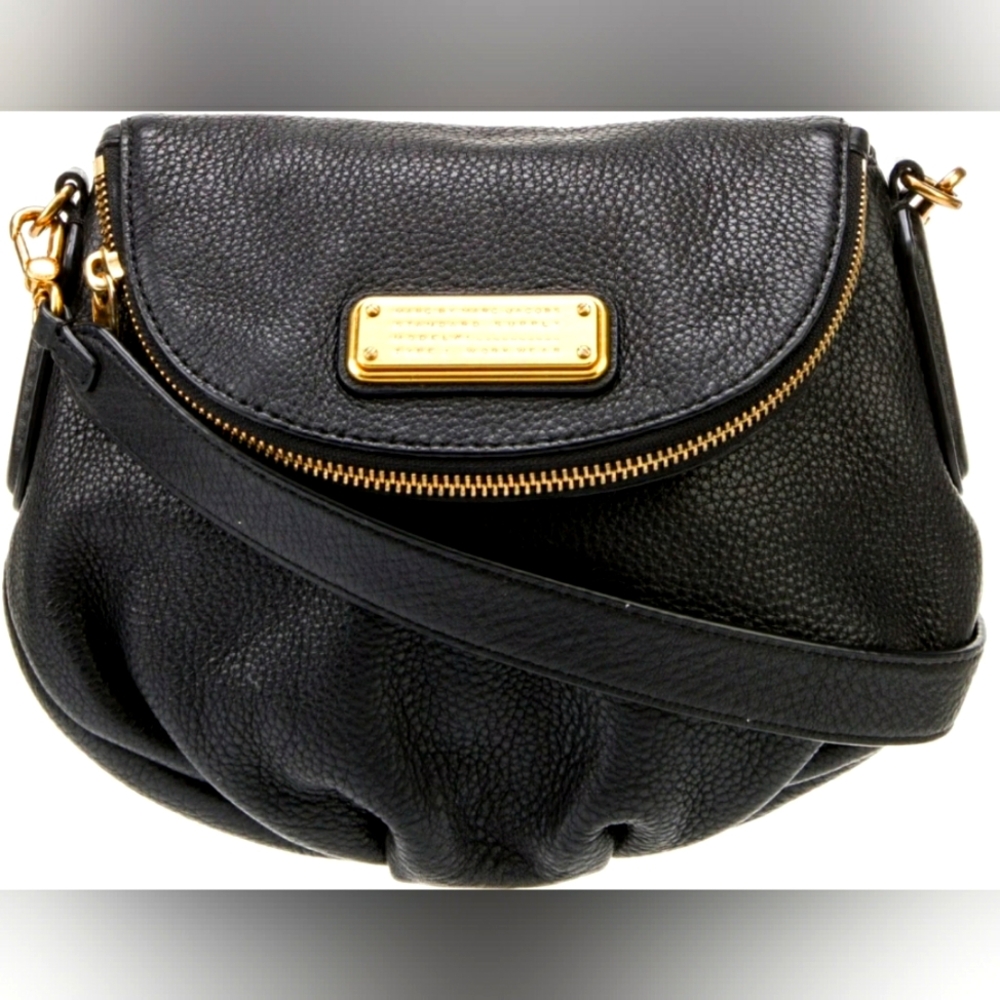MARC JACOBS Designer Foldover Classic Q Natasha Crossbody Purse Handbag